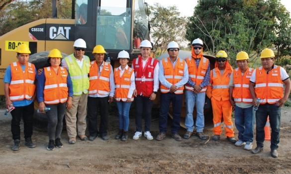 TENIENTES GOBERNADORES PARTICIPARON DE VISITA GUIADA A OBRA DE HABILITACIÓN DE ACCESOS